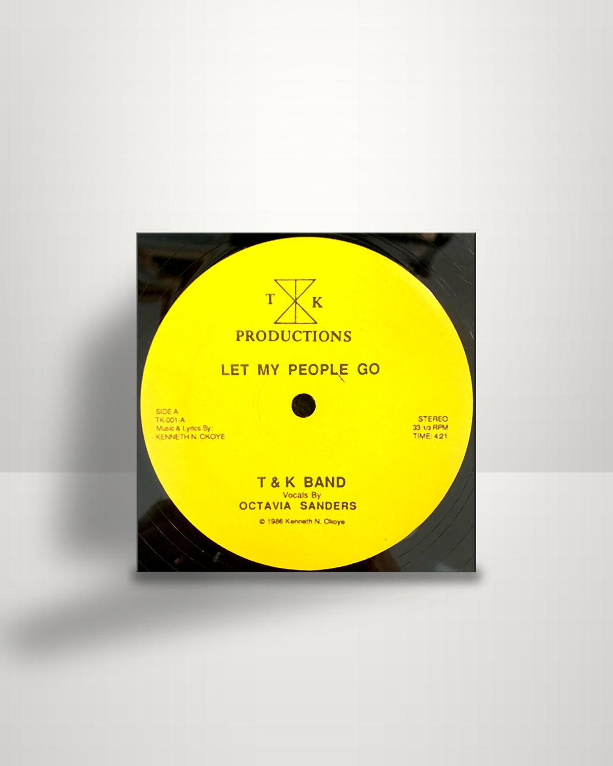 T & K Band – Let My People Go - 12" - T.K. Productions 1986