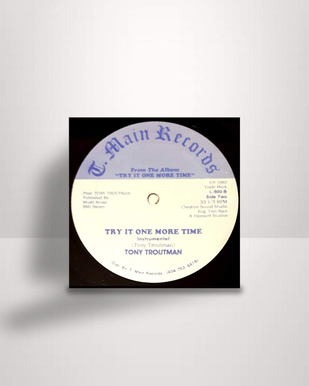 Tony Troutman – Try It One More Time - 12" - T.Main Records US 1983