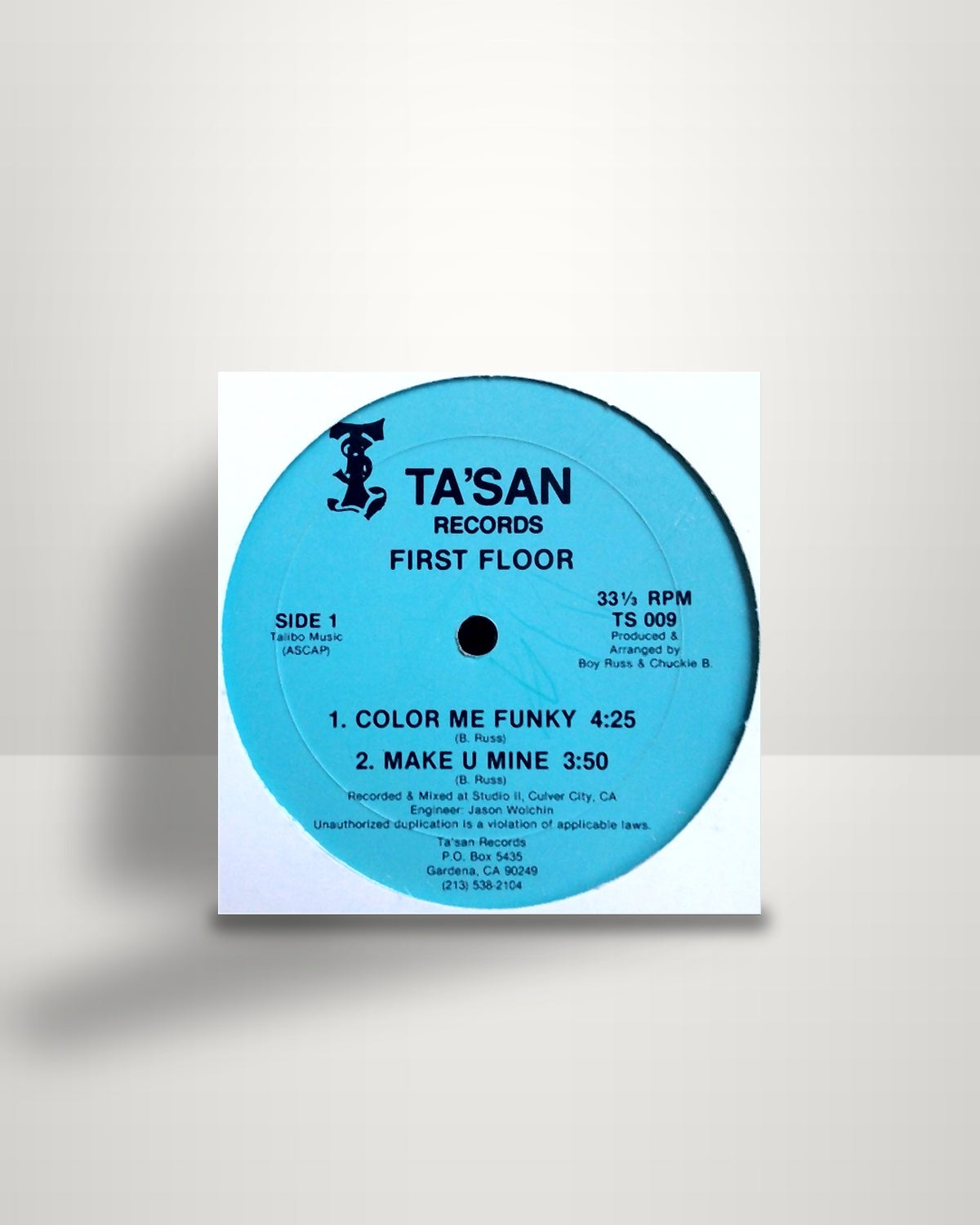 First Floor – Color Me Funky / Make U Mine - 12" - Ta'San Records US