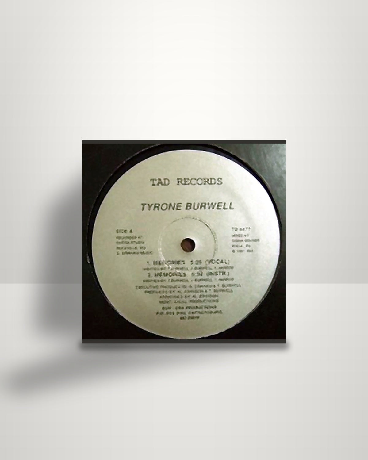 Tyrone Burwell – Memories - 12" - TAD Records US 1987