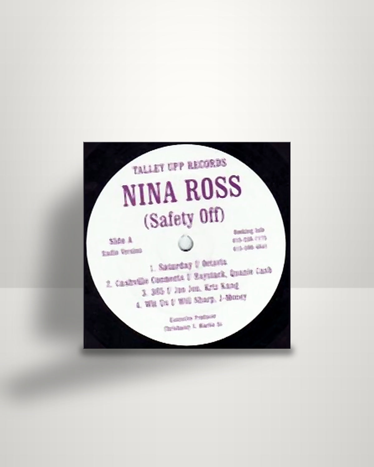 Nina Ross – Safety Off - 12" - Talley Upp Records US 2005