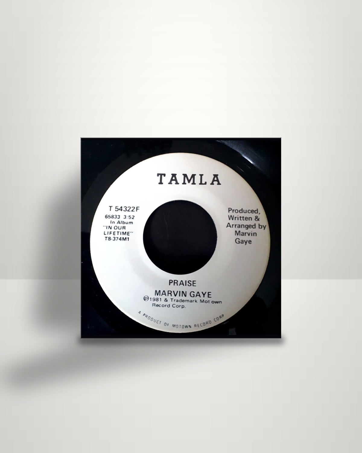 Marvin Gaye – Praise - 7" - Tamla US 1981