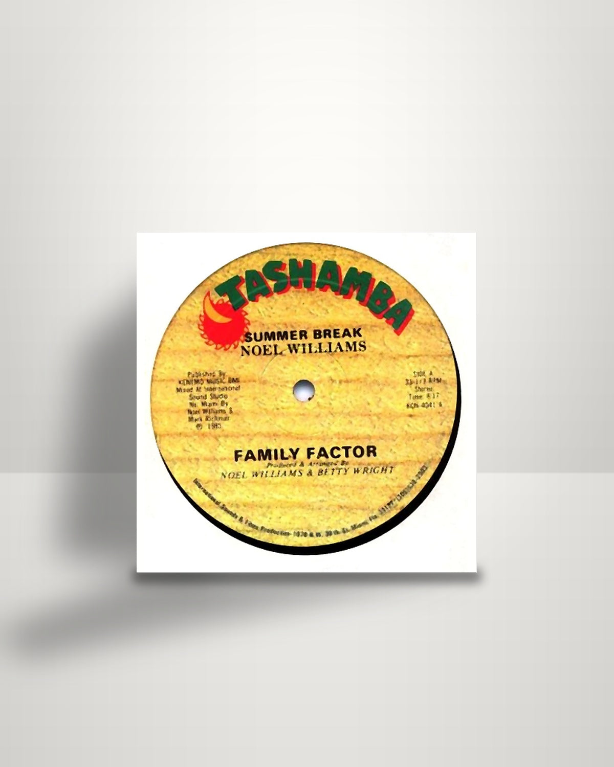 Family Factor – Summer Break - 12" - Tashamba US 1985