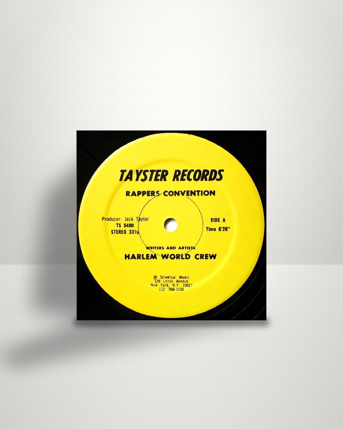 Harlem World Crew – Rappers Convention - 12" - Tay-Ster US 1980