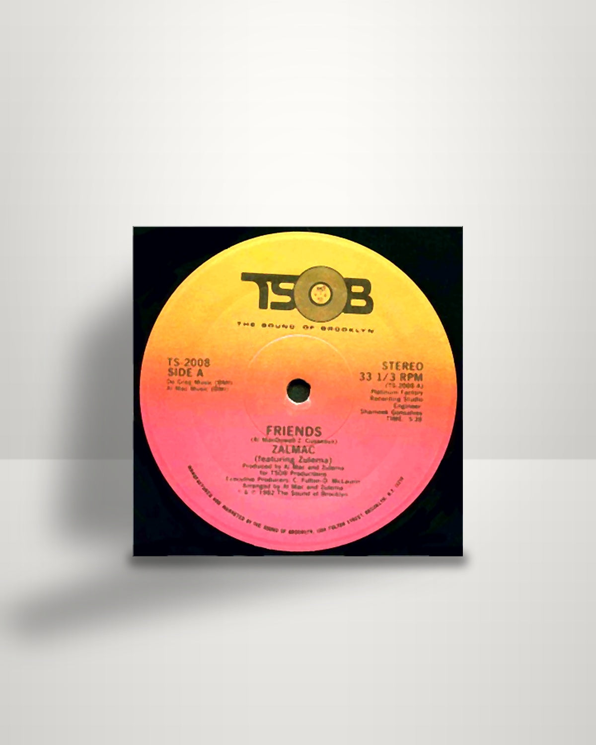Zalmac Featuring Zulema – Friends - 12" - The Sound Of Brooklyn (TSOB) US 1982