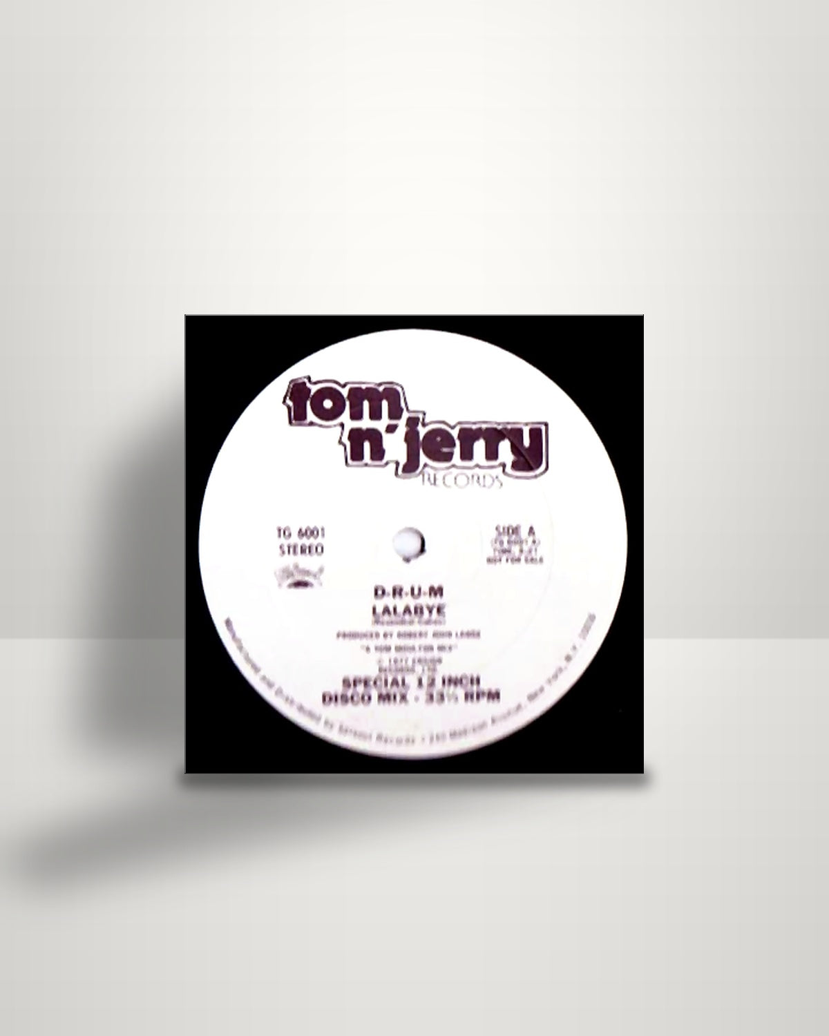 D-R-U-M – Lalabye - 12" - Tom N' Jerry Records US 1977