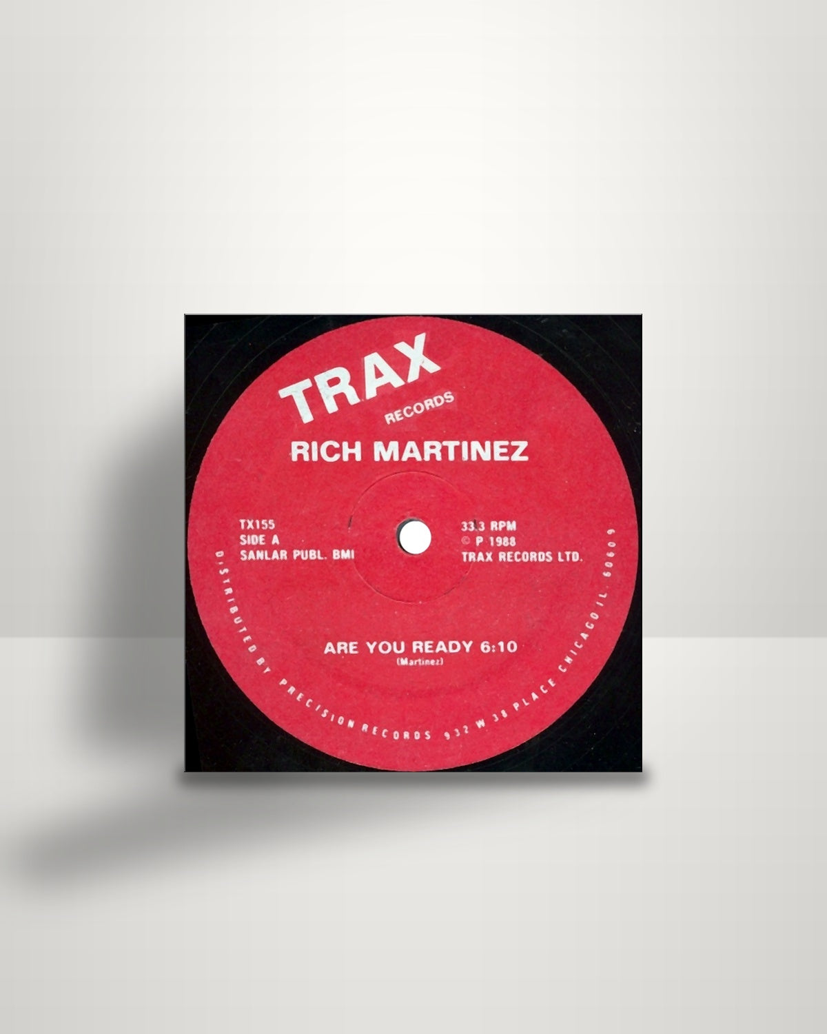 Rich Martinez – Are You Ready - 12" - Trax Records US 1988