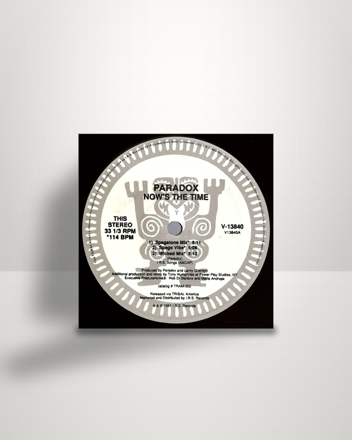 Paradox – Now's The Time - 12" - TRIBAL America US 1991