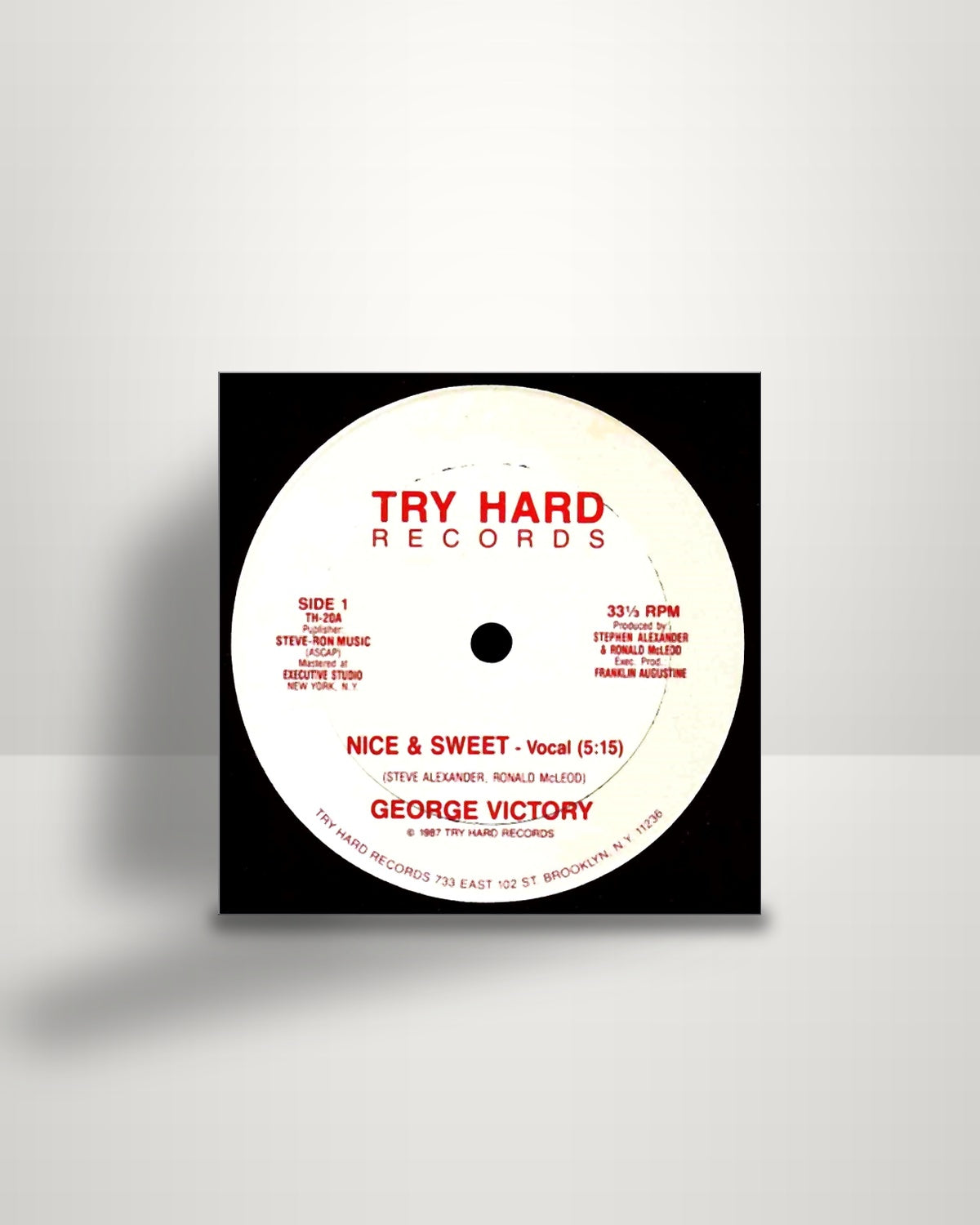 George Victory – Nice & Sweet - 12" - Try Hard US 1987