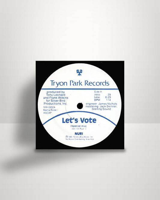 Erik Nuri – Let's Vote - 12" - Tryon Park Records US 1980