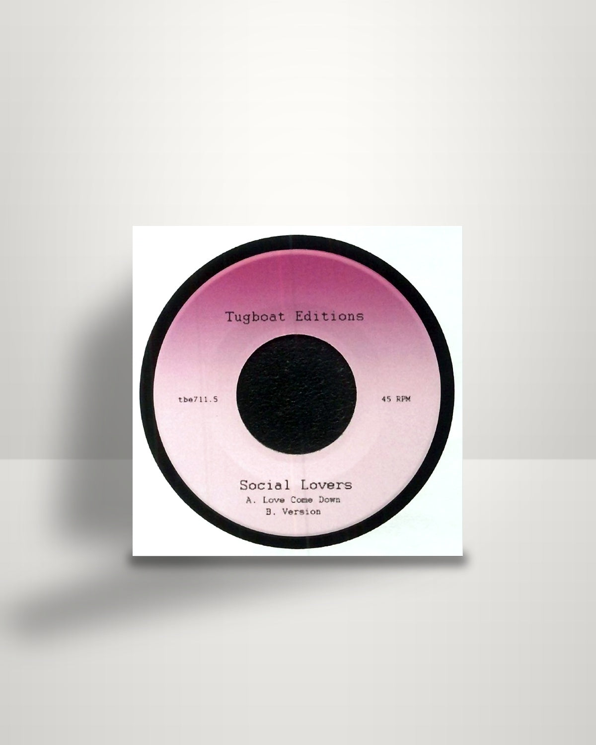 Social Lovers – Love Come Down - 7" - Tugboat Editions US 2022