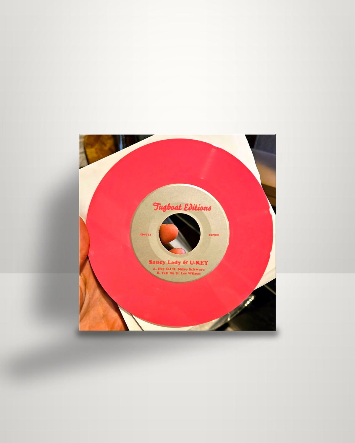 Saucy Lady, U-Key – Hey DJ - 7" - Tugboat Editions 2022