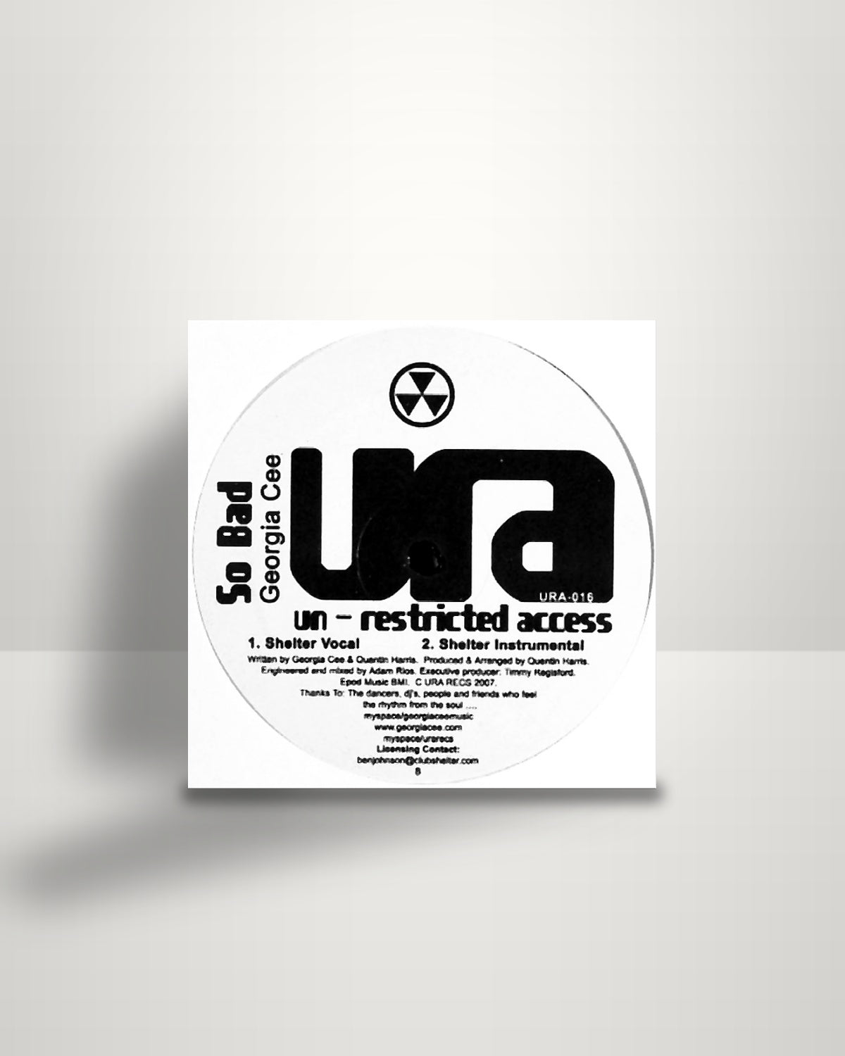 Georgia Cee – So Bad - 12" - Un-restricted Access US 2007