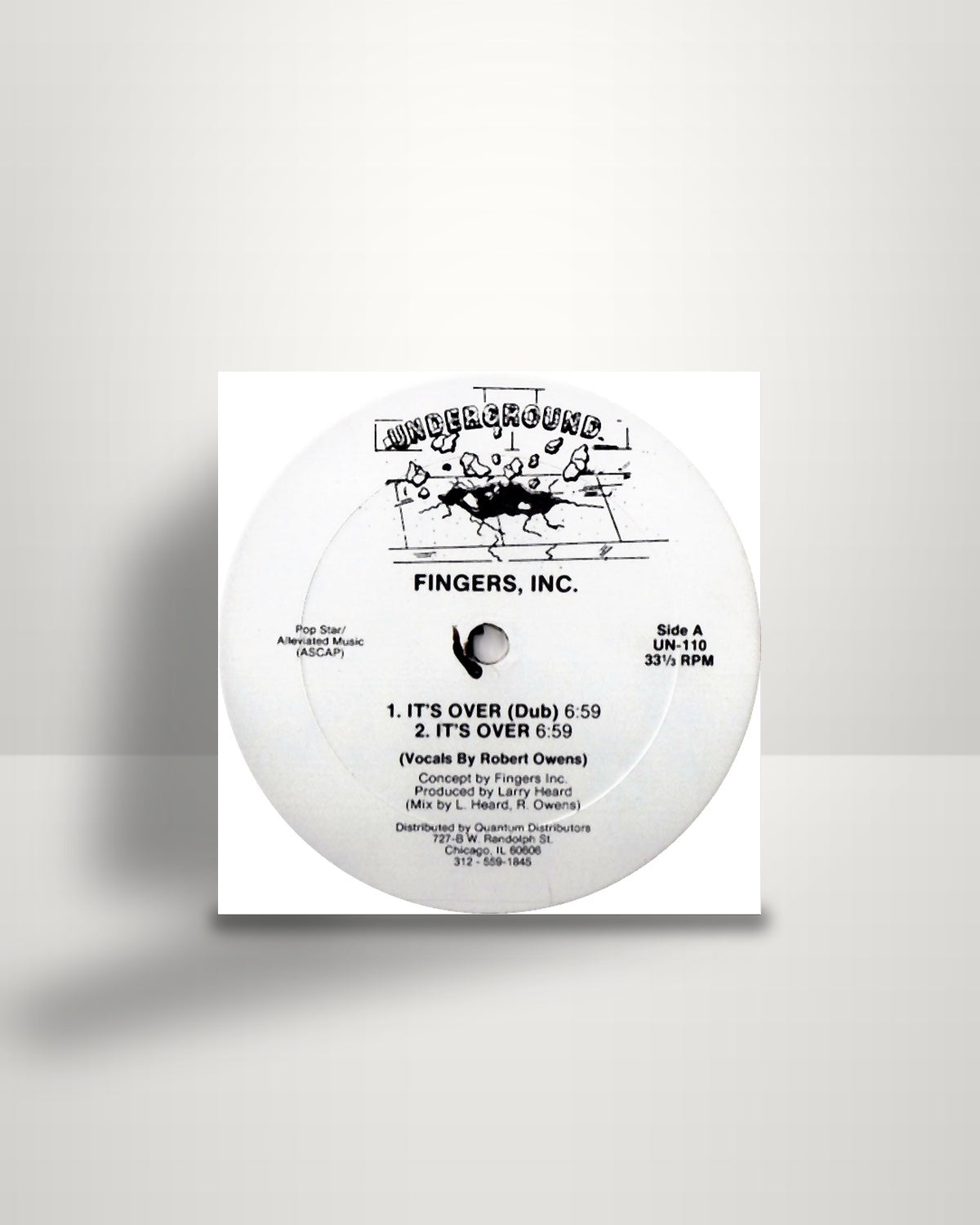 Fingers Inc. – It's Over - 12" - Underground US 1986