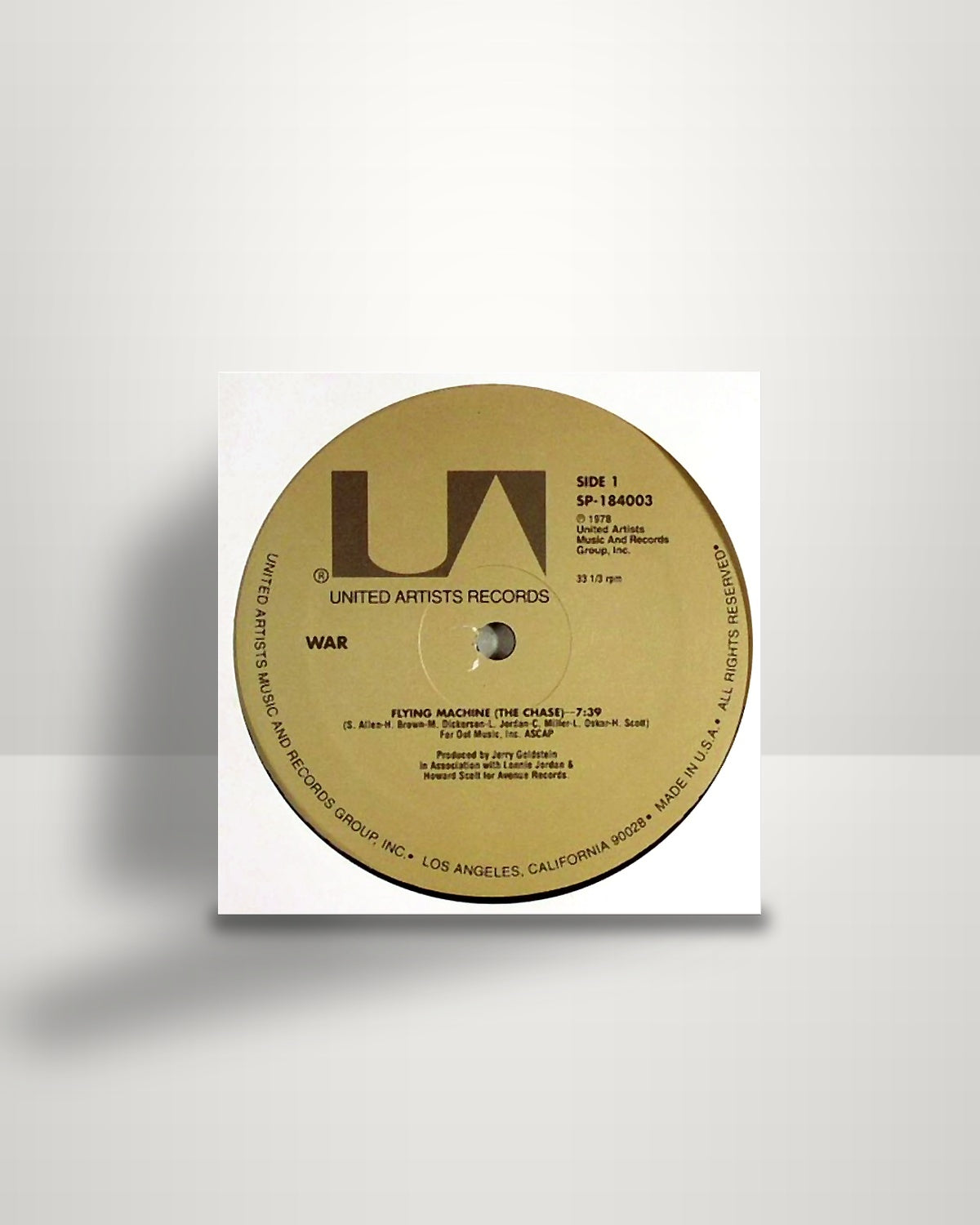War – Flying Machine (The Chase) / City Country City - 12" - United Artists Records US