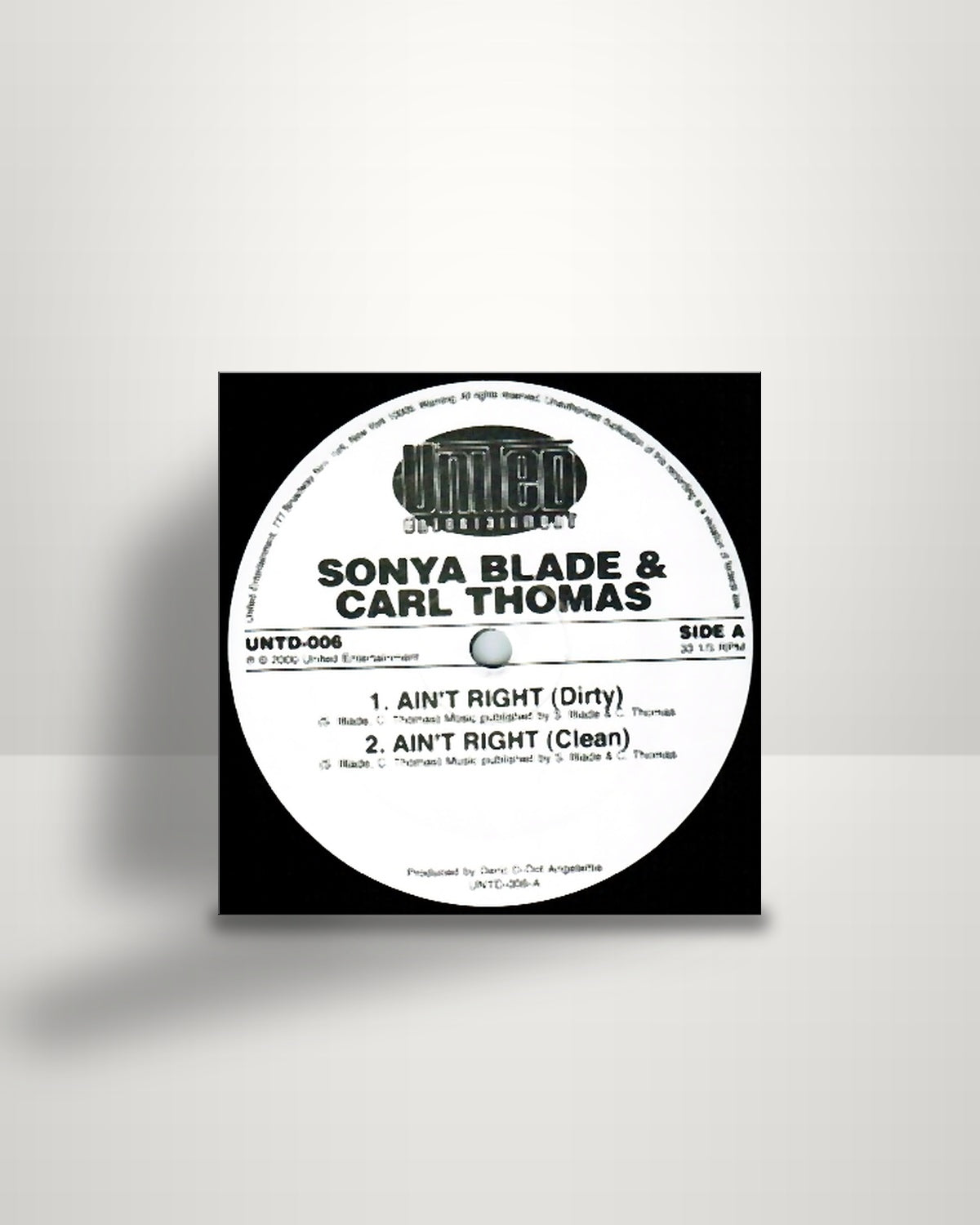 Sonja Blade & Carl Thomas / 50 Cent – Ain't Right / Jackin' For Jay-Z - 12" - United Entertainment US 2000