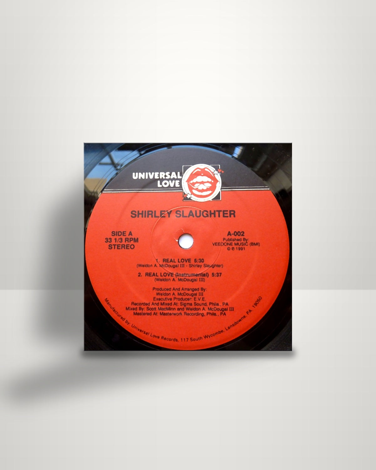 Shirley Slaughter – Real Love - 12" - Universal Love Records US 1991