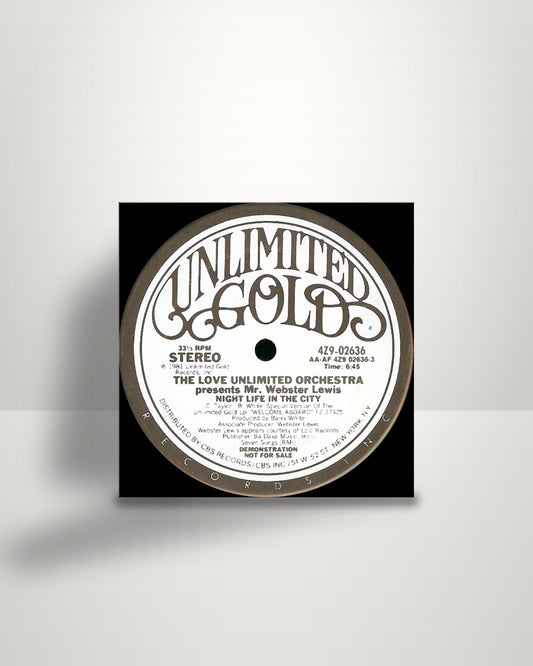 Love Unlimited Orchestra Presents Webster Lewis – Night Life In The City - 12" - Unlimited Gold US 1981