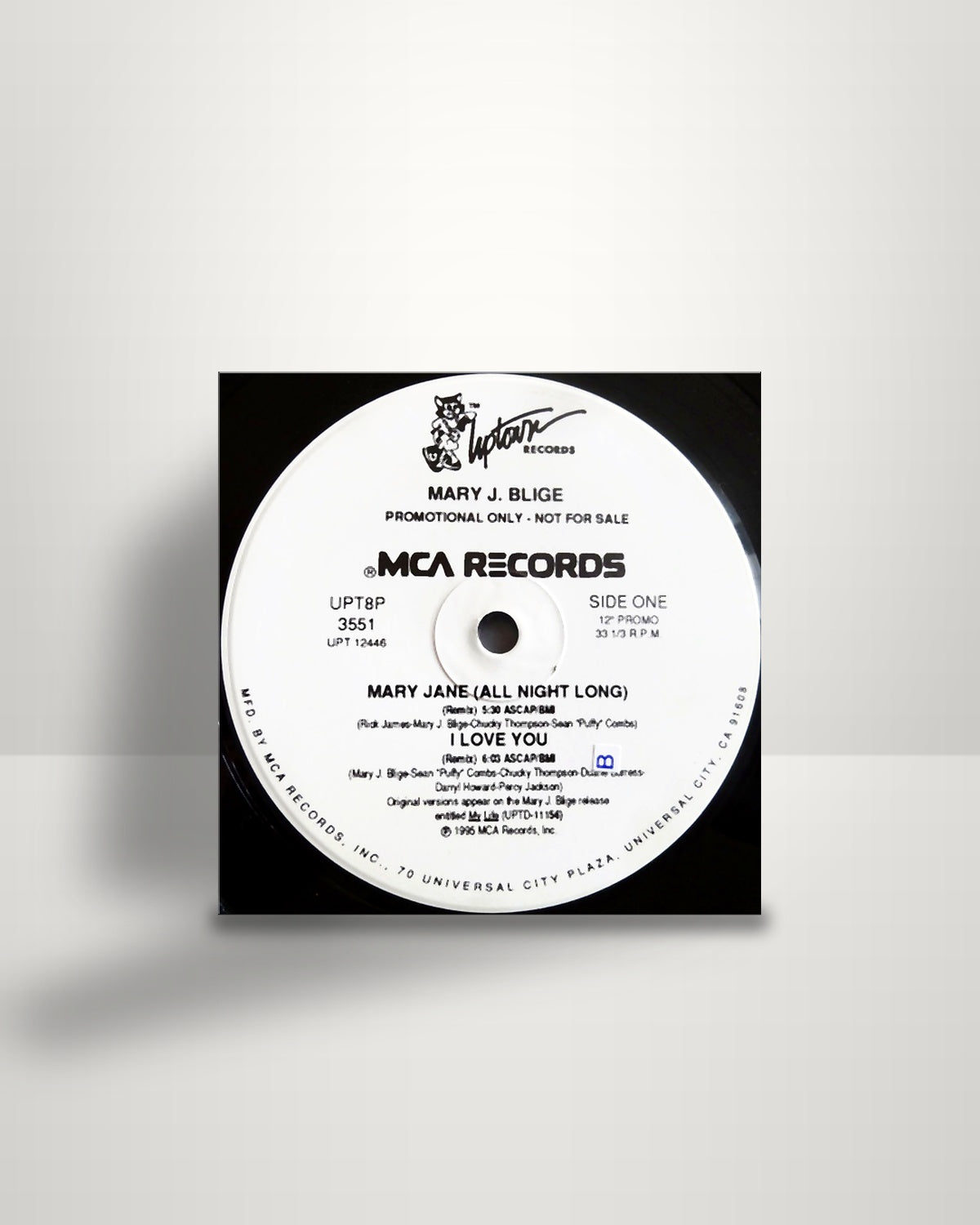 Mary J. Blige – Mary Jane (All Night Long) (Remix) - 12" - Uptown Records US 1995