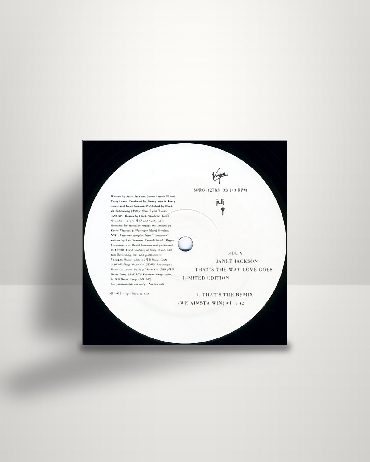 Janet Jackson – That's The Way Love Goes - 12" - Virgin US 1993