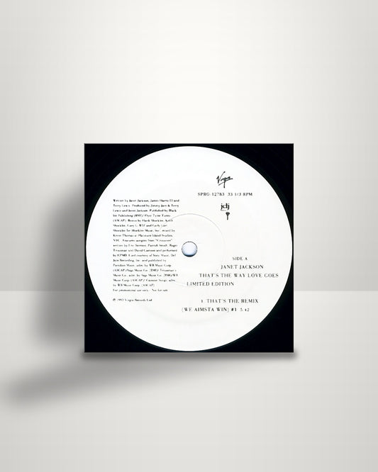 Janet Jackson – That's The Way Love Goes - 12" - Virgin US 1993