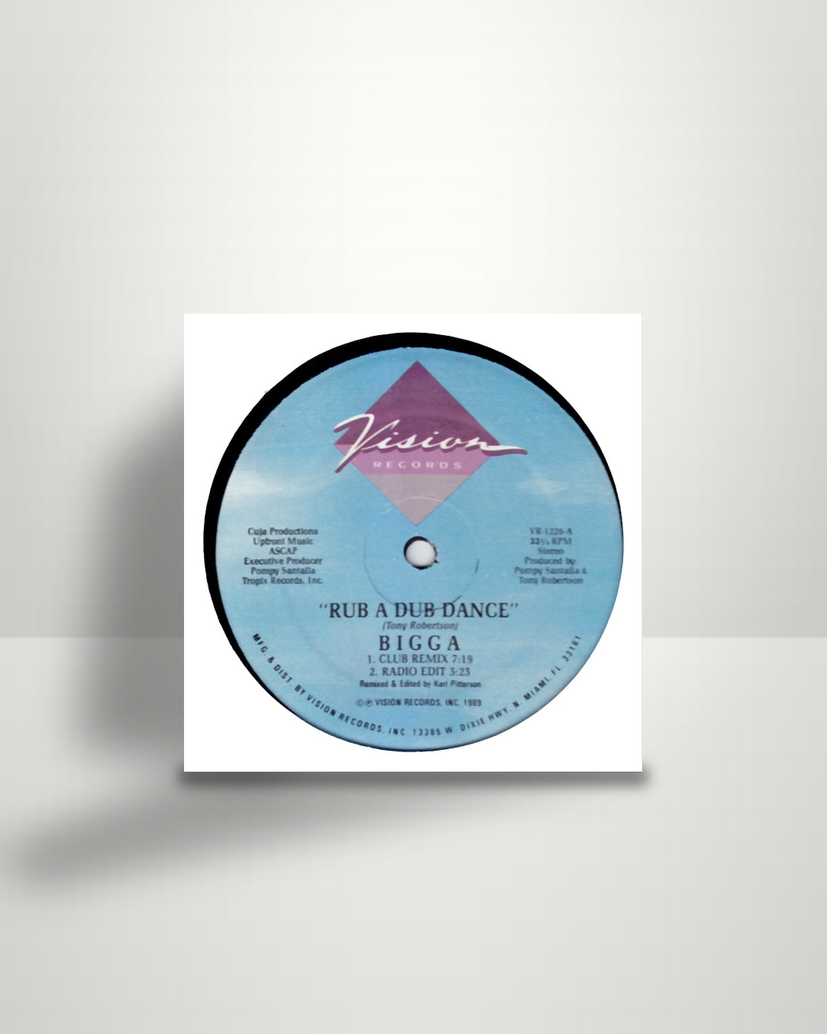 Bigga – Rub A Dub Dance / Chilly Chilly - 12" - Vision Records US 1989