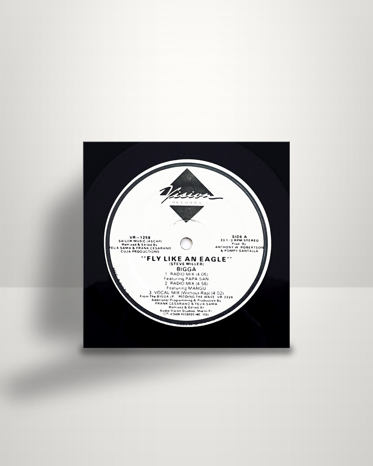 Bigga – Fly Like An Eagle - 12" - Vision Records US 1991