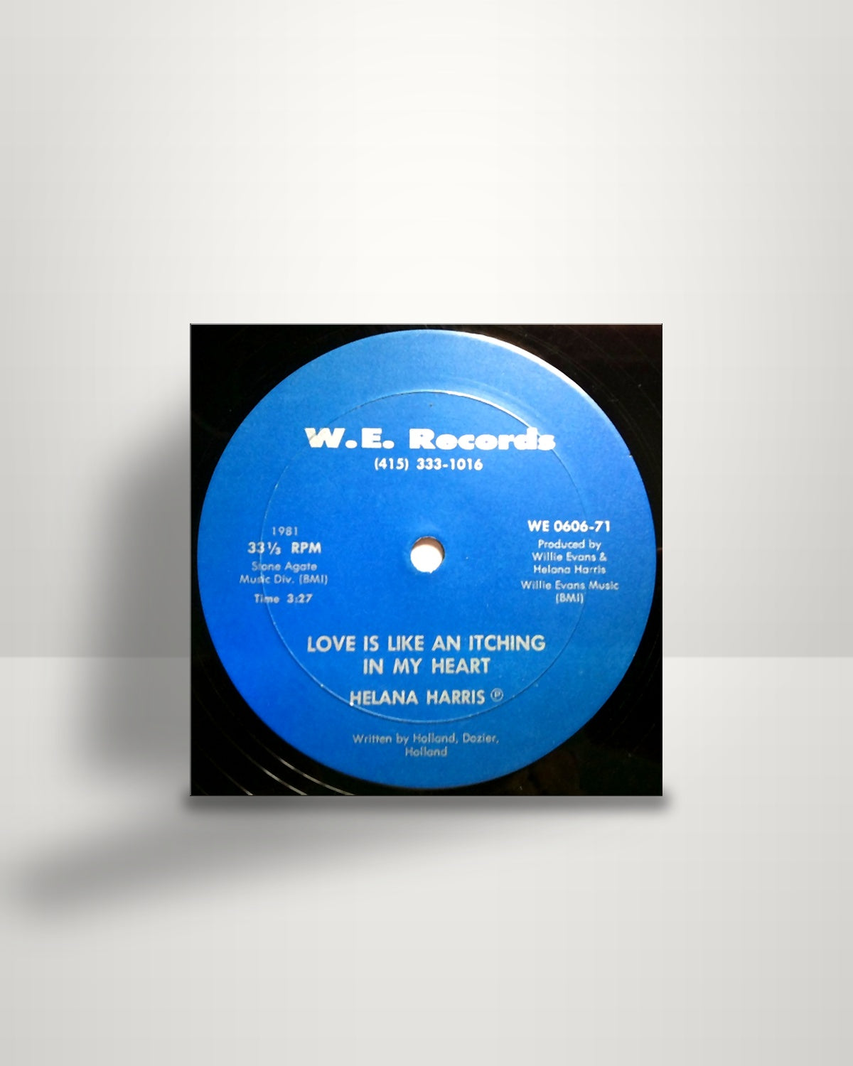 Helana Harris – Love Is Like An Itching In My Heart - 12" - W.E. Records US 1981