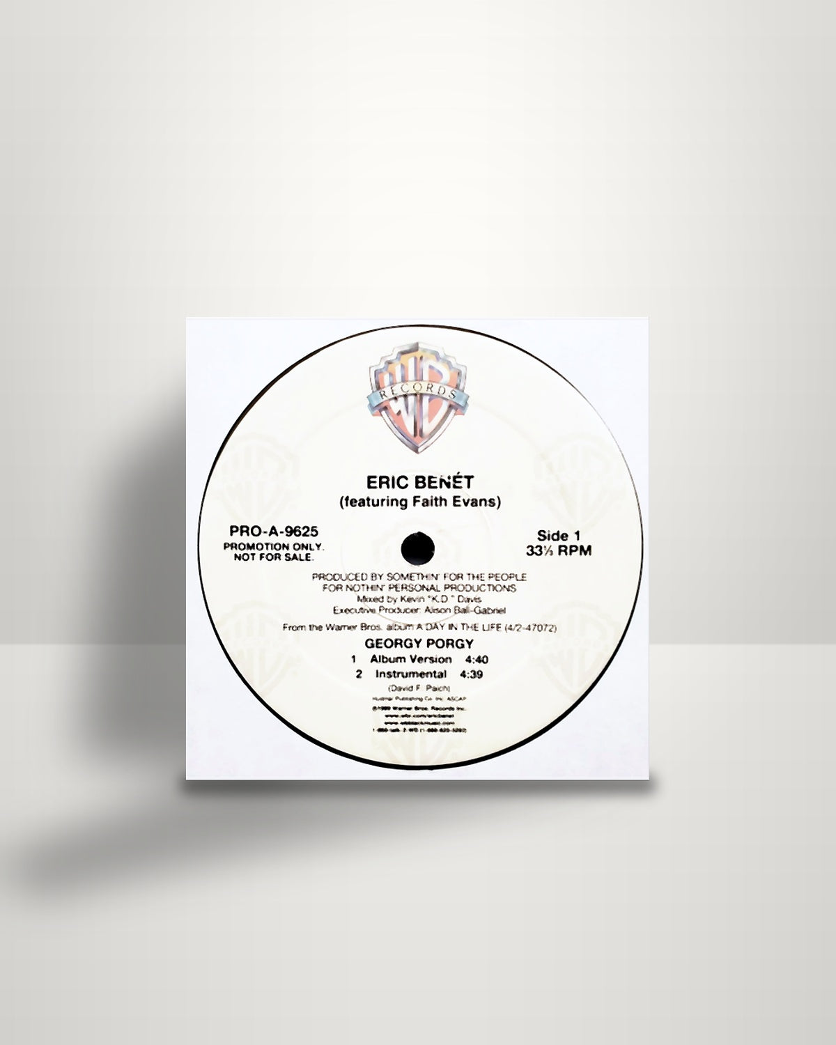 Eric Benét Featuring Faith Evans – Georgy Porgy - 12" - Warner Bros. Records US 1999