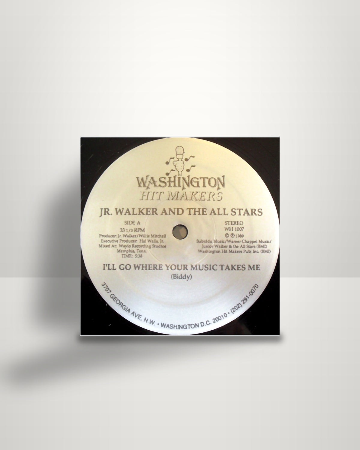 Junior Walker & The All Stars – I'll Go Where Your Music Takes Me - 12" - Washington Hit Makers US 1989