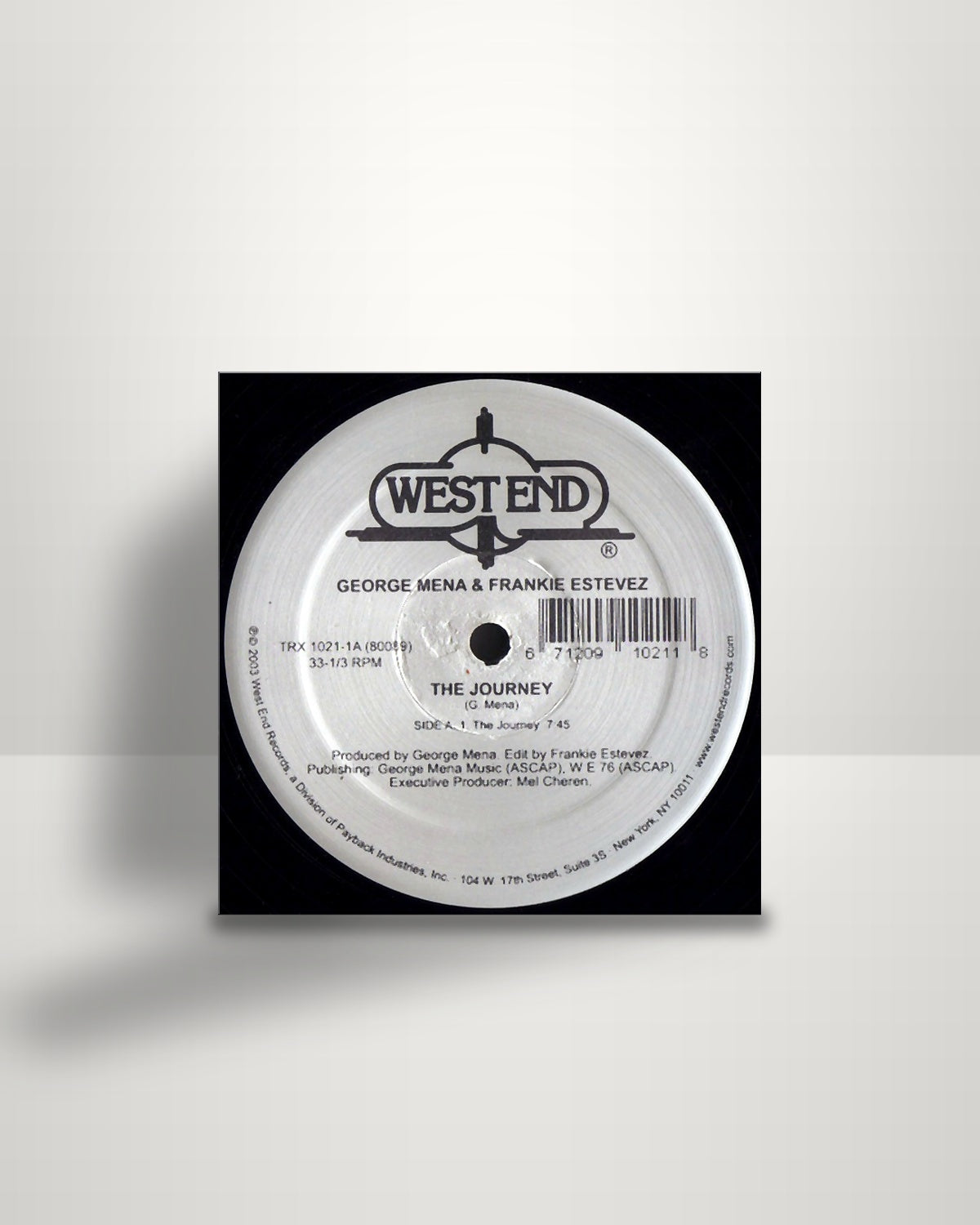 George Mena & Franke Estevez / Orpheos De Journette – The Journey / Dread The House - 12" - West End Records US 2003