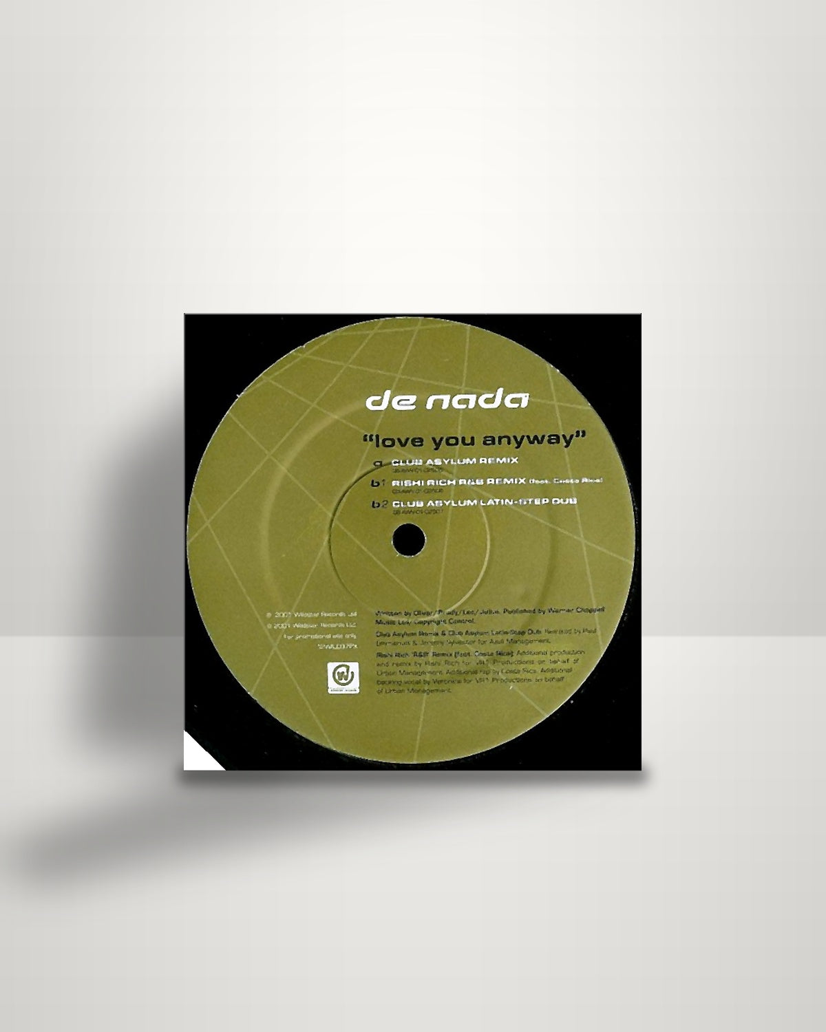 De Nada – Love You Anyway - 12" - Wildstar Records UK 2001