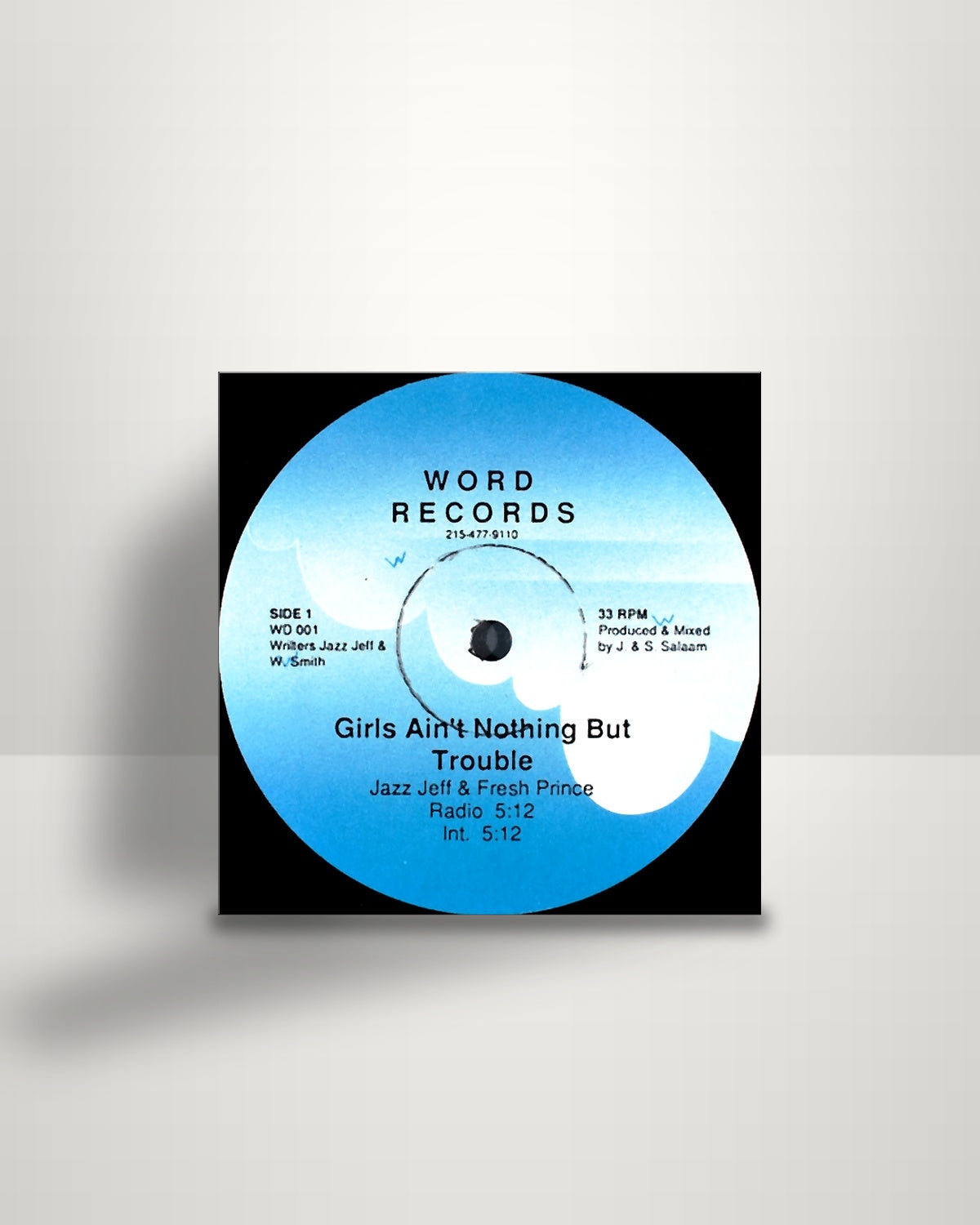 DJ Jazzy Jeff & The Fresh Prince – Girls Ain't Nothing But Trouble - 12" - Word Records US 1986