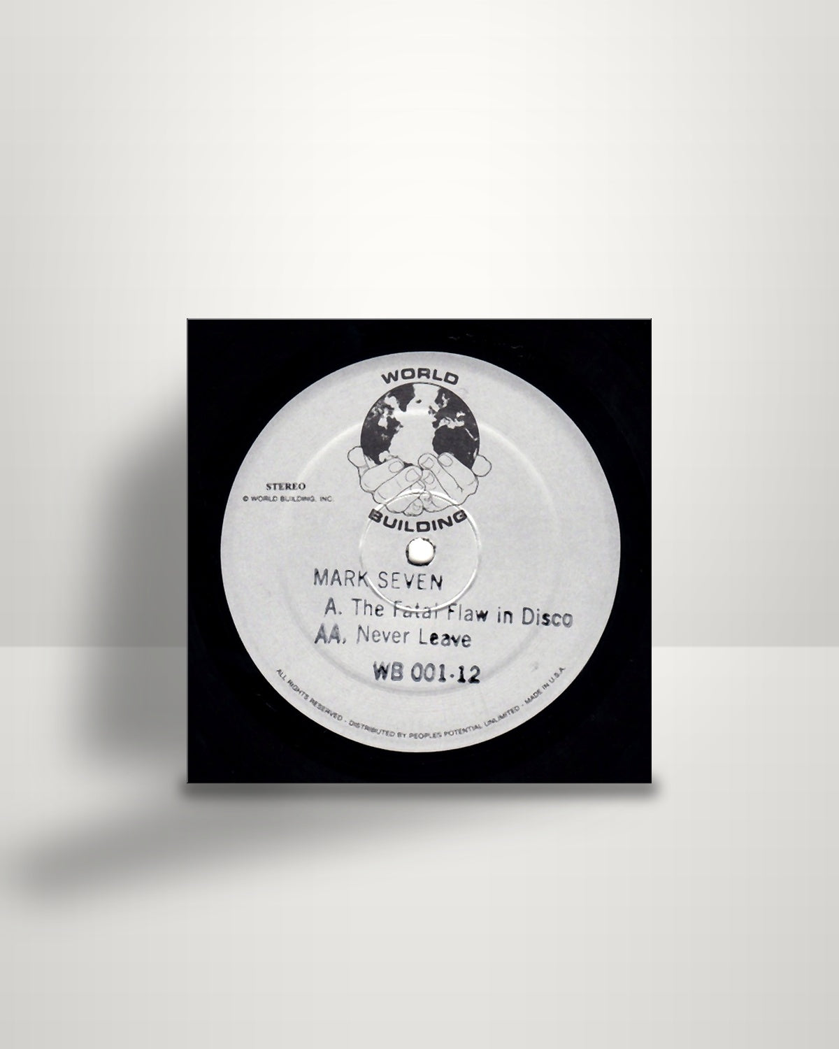 Mark Seven – The Fatal Flaw In Disco / Never Leave - 12" - World Building US 2016