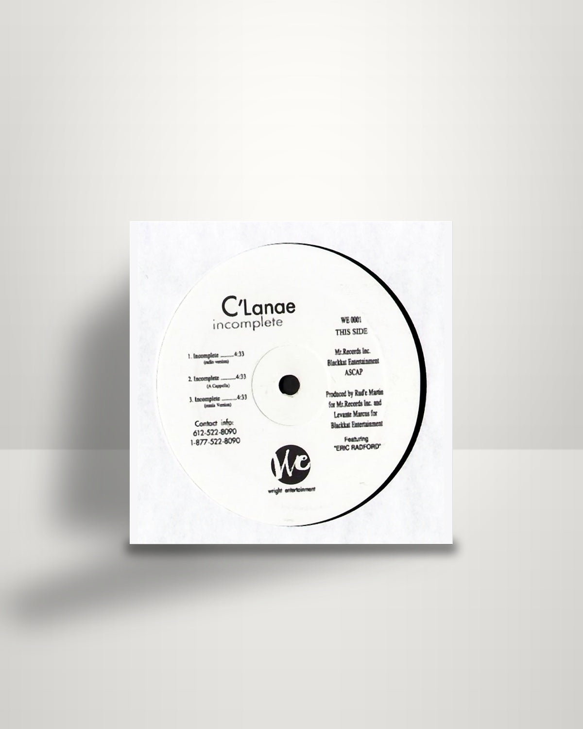 C'lanae – Incomplete - 12" - Wright Entertainment Group US