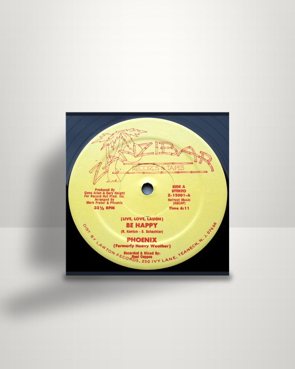 Phoenix – (Live, Love, Laugh) Be Happy / Comin' To Ya - 12" - Zanzibar Records & Tapes US 1982