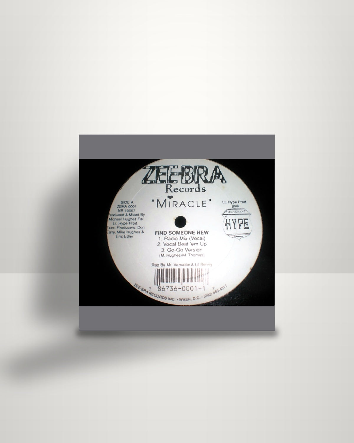 Miracle – Find Someone New - 12" - Zee-Bra Records US