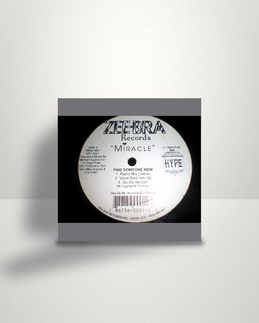 Miracle – Find Someone New - 12" - Zee-Bra Records US