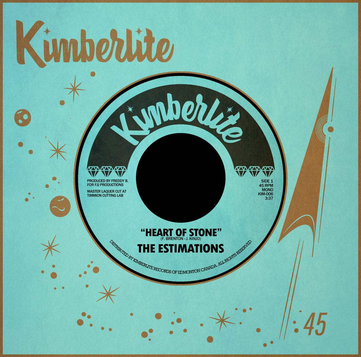The Estimations – Heart of Stone / Don't Go Kissin' My Baby 7" Northern Soul Kimberlite